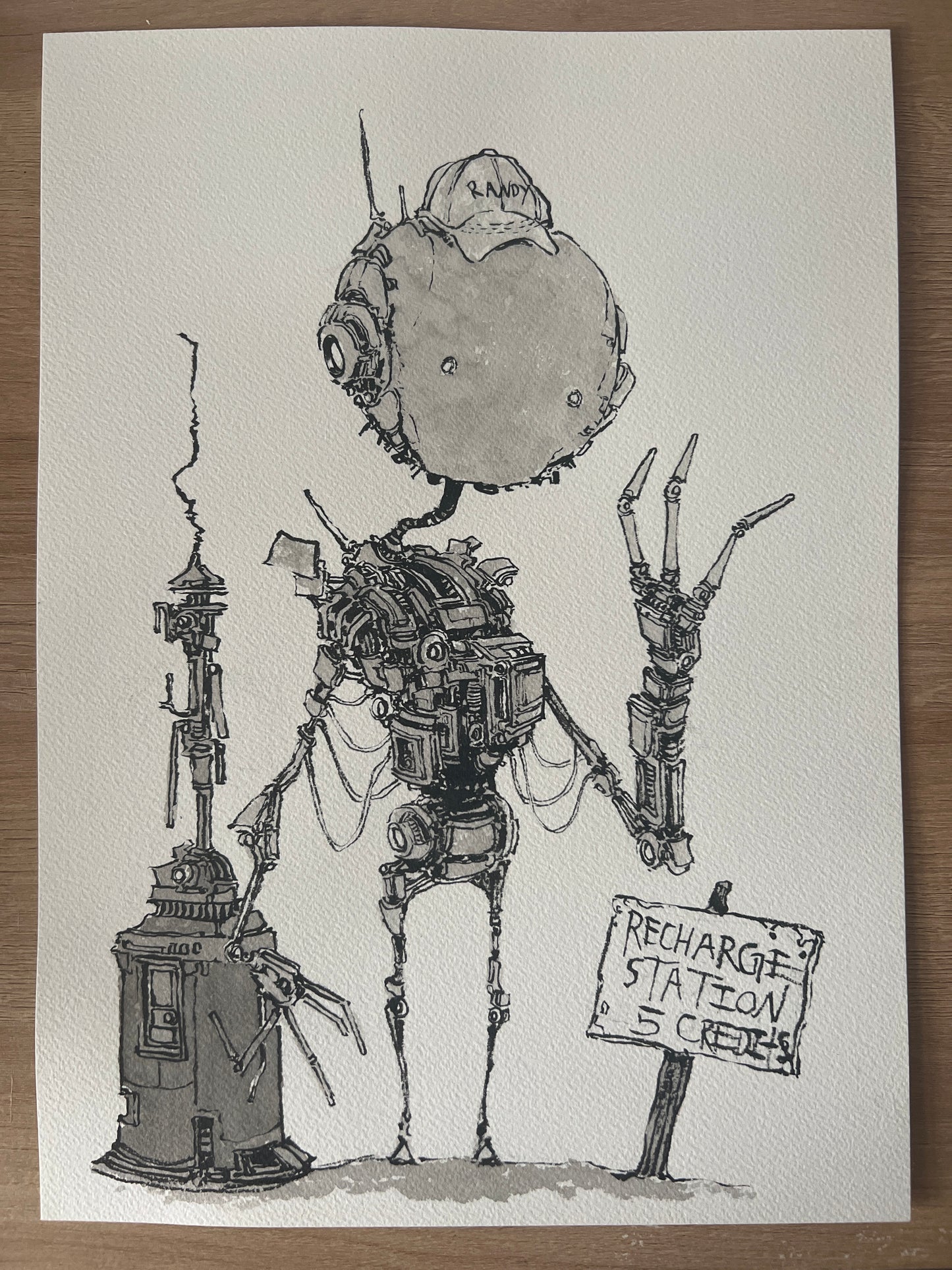 Randy Concept #1 (Original Drawing)