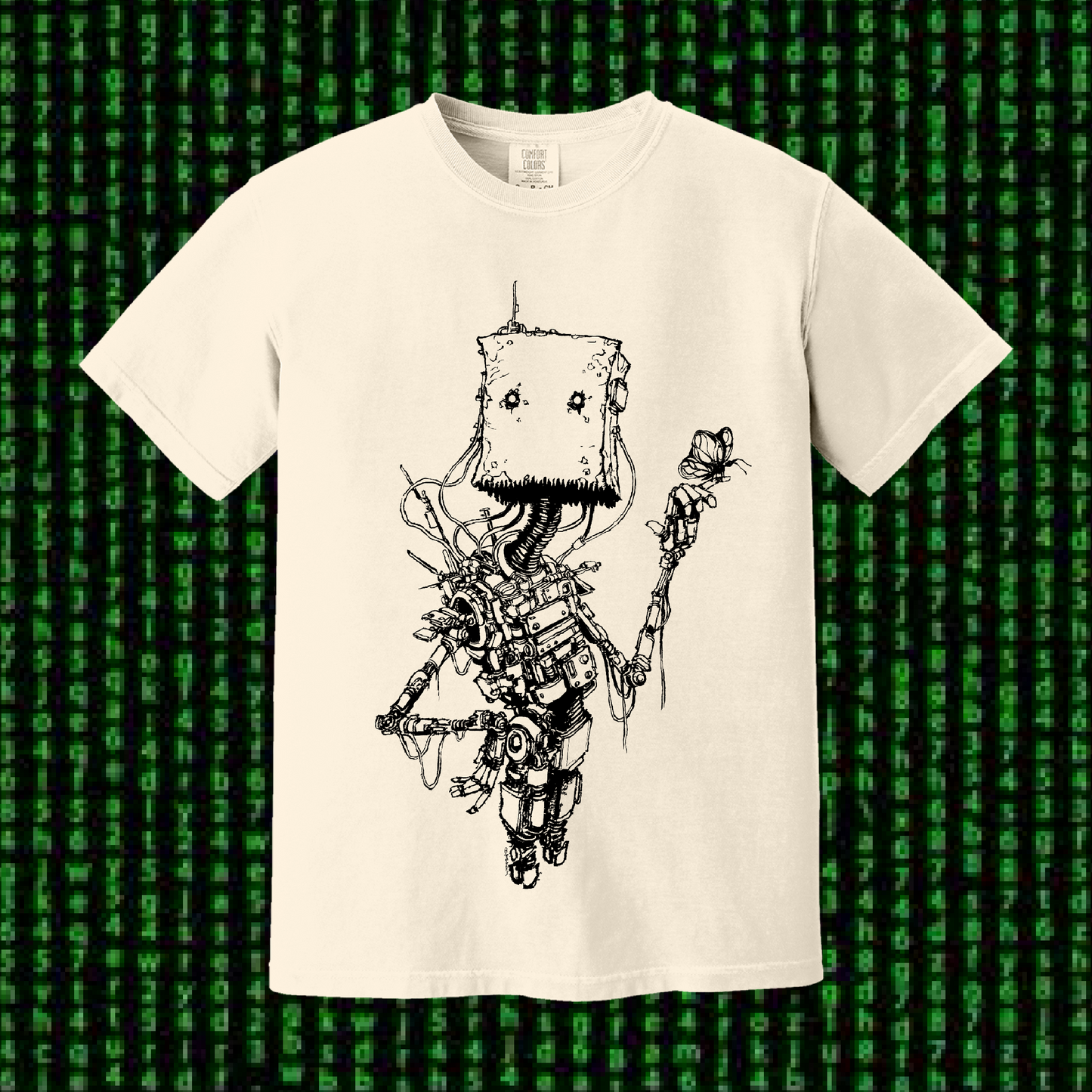Butterfly Bot T-Shirt - Natural
