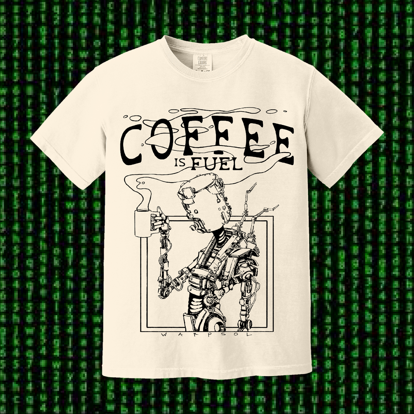 Coffee Bot T-Shirt - Natural
