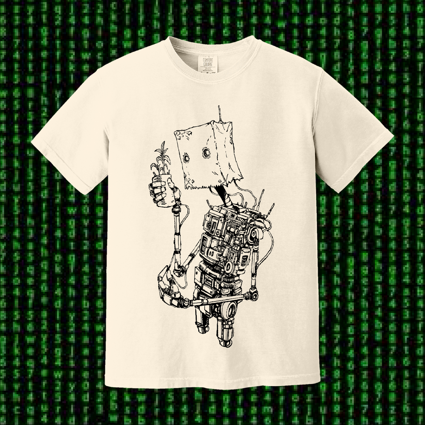 Plant Bot T-Shirt - Natural