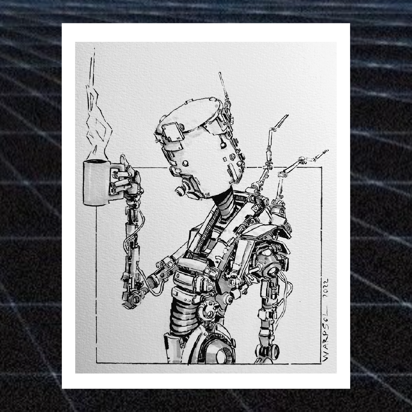 Coffee Bot: Signed Print