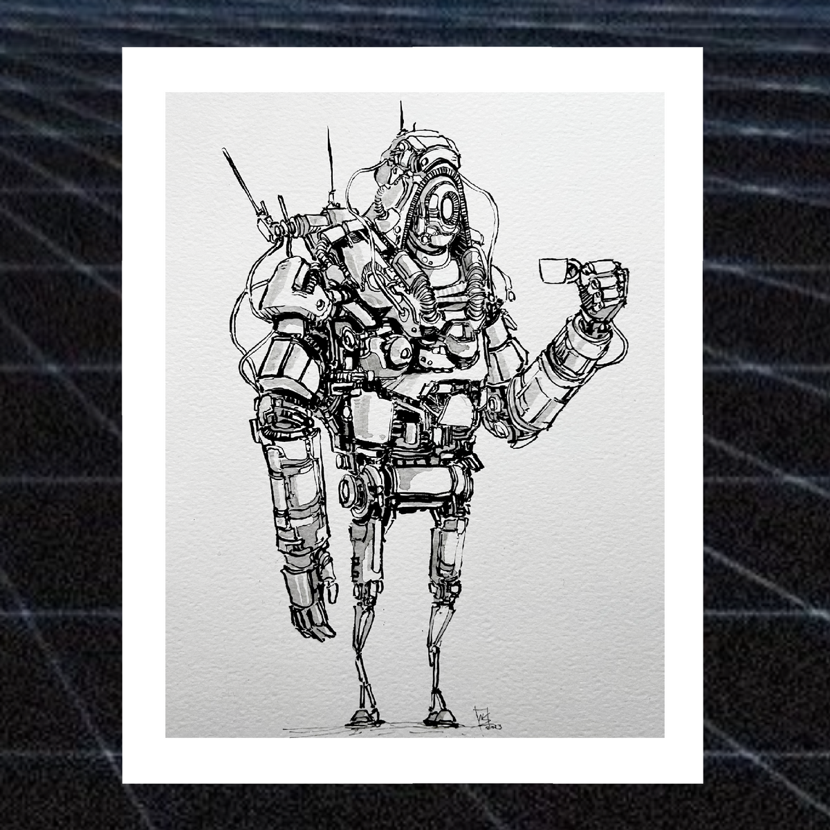 Espresso Bot Print