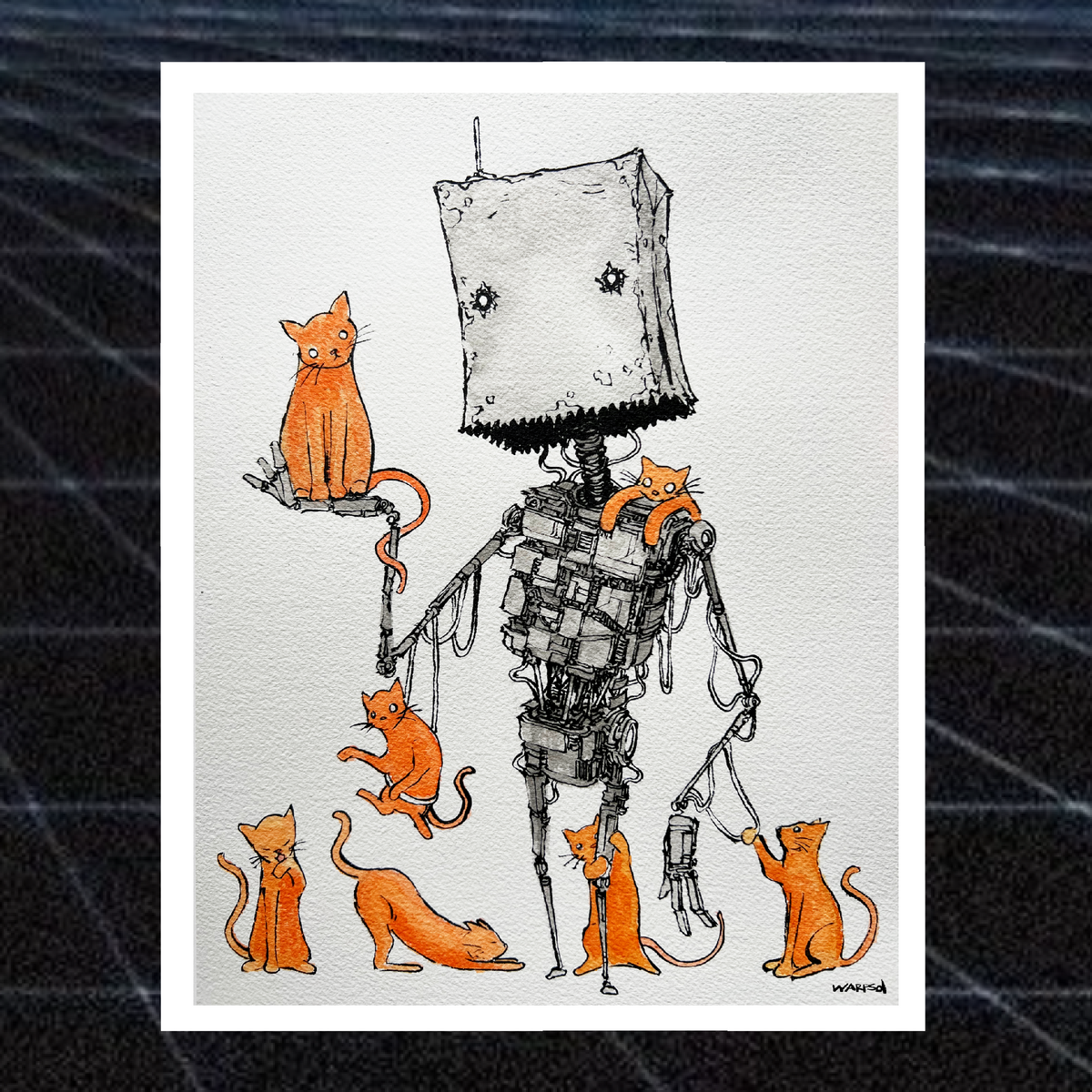 Cat Bot Print