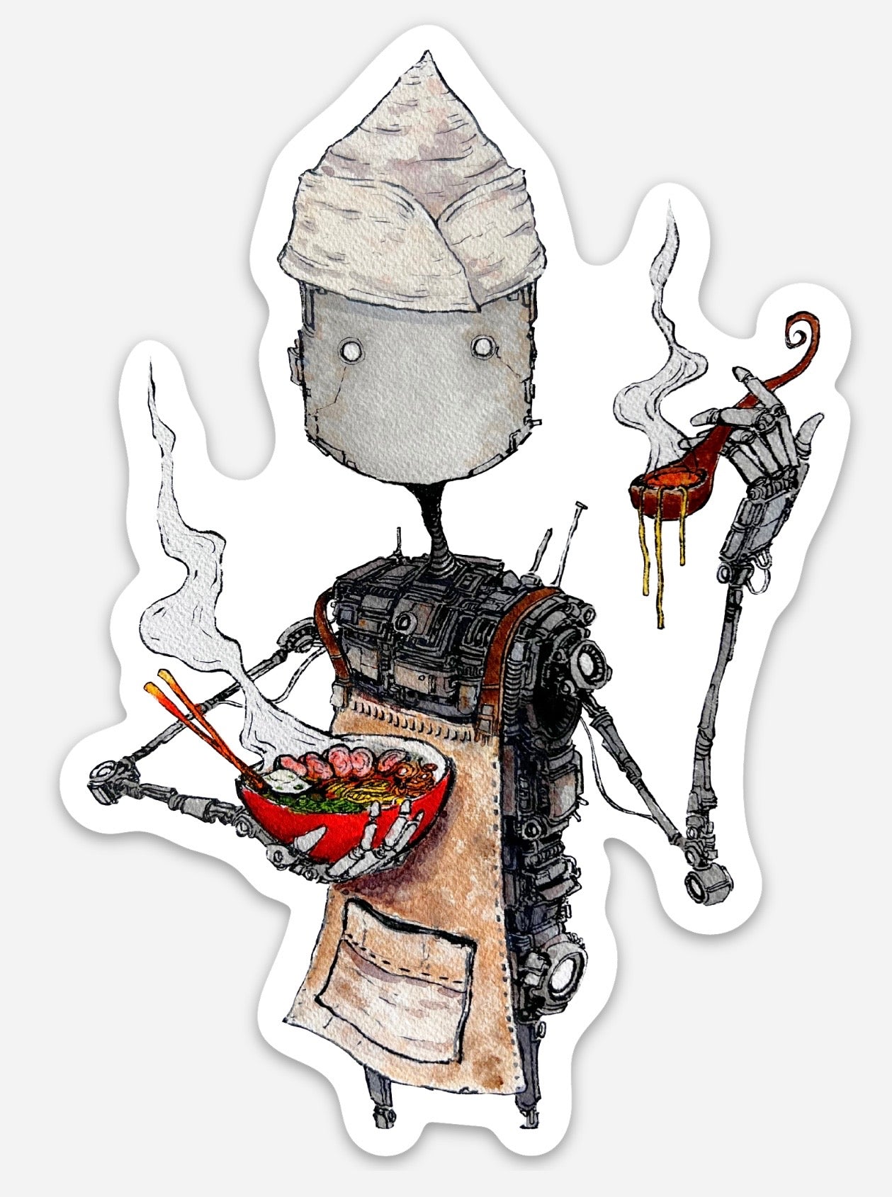 Ramen Bot Sticker