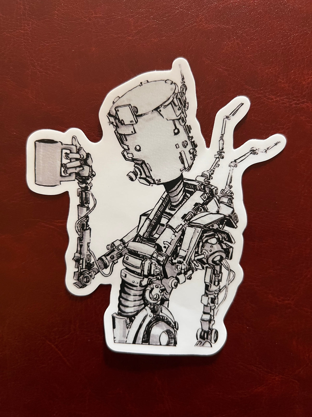 Coffee Bot Sticker