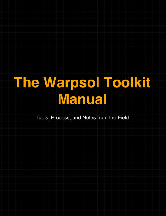 The Warpsol ToolKit Manual