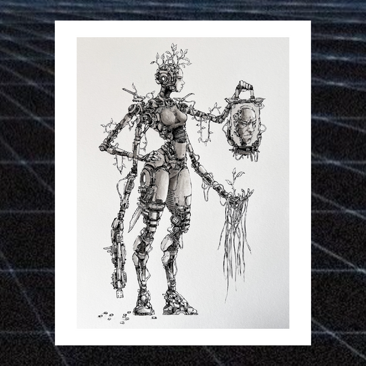 Sage-103 & Man: Signed Print