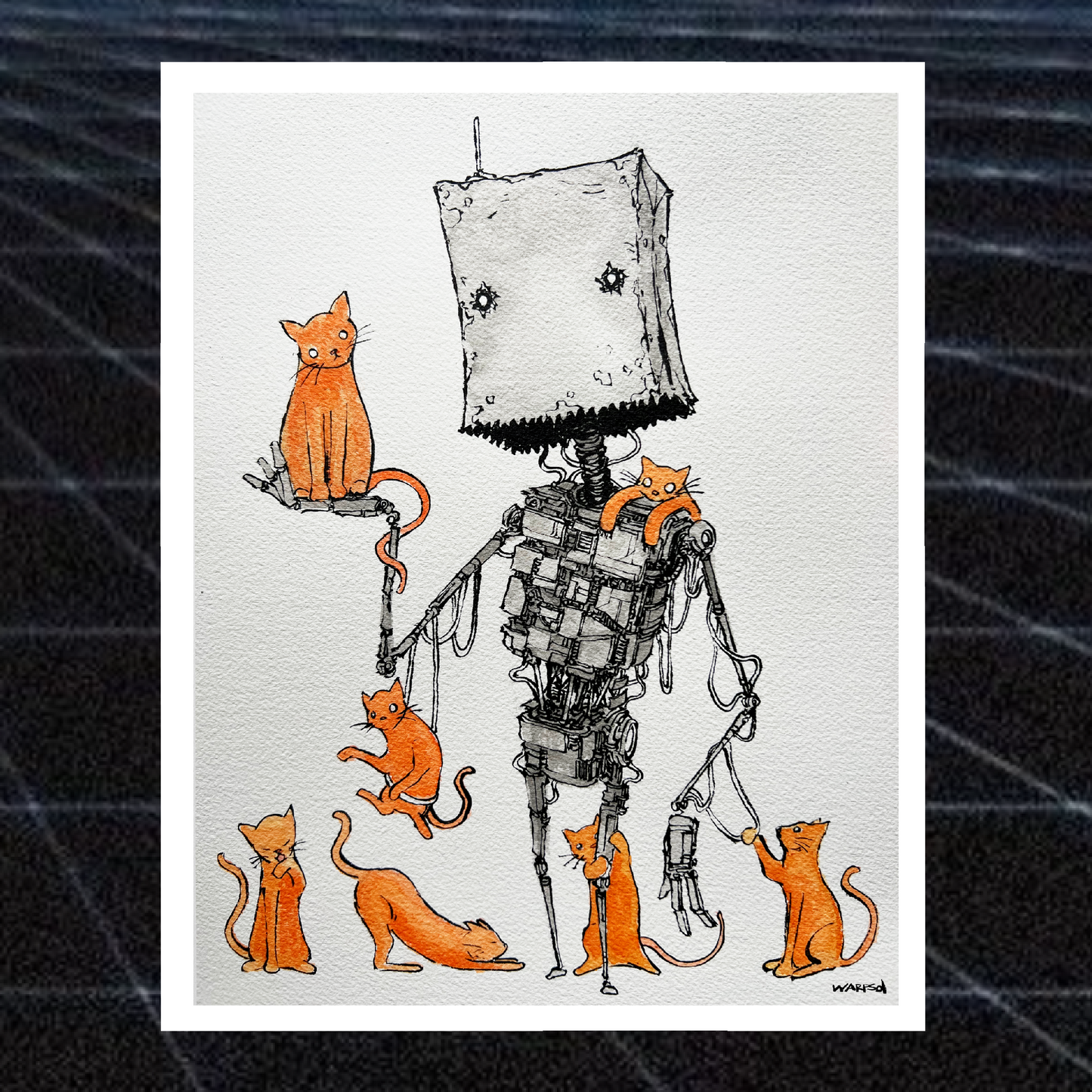 Cat Bot Print