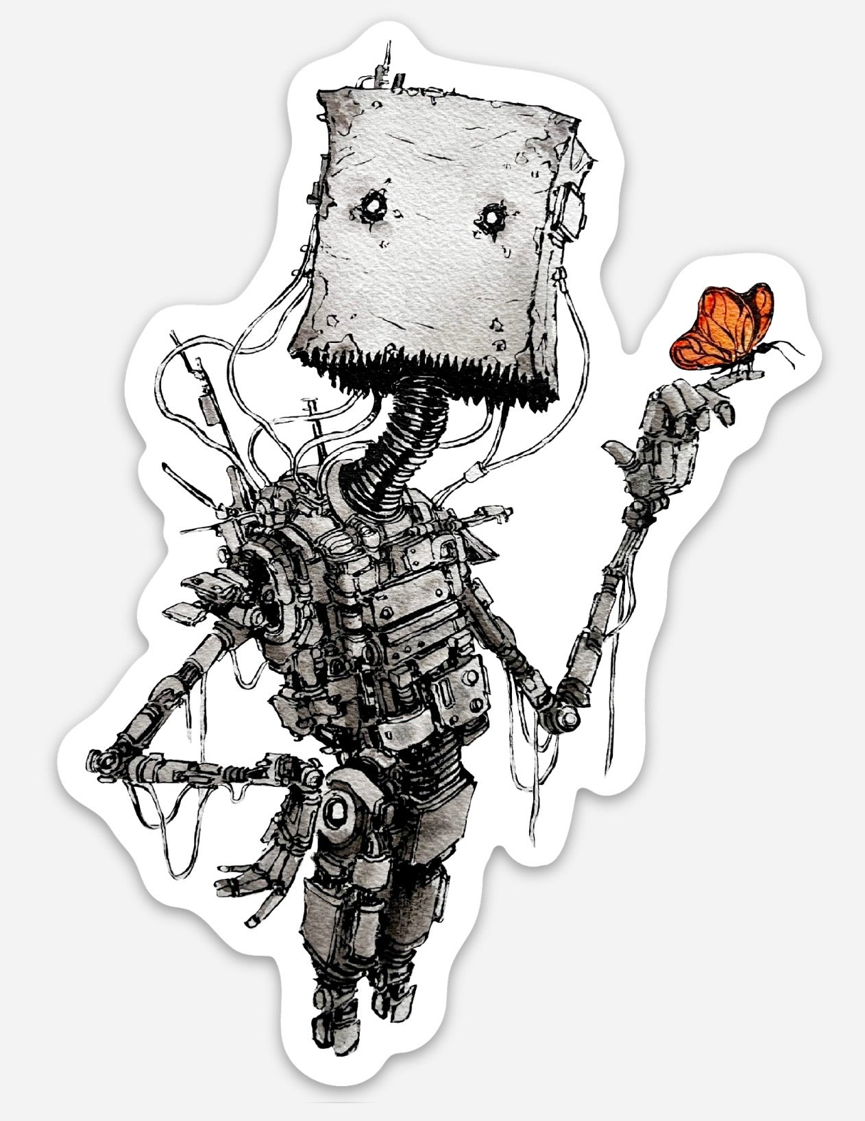 Butterfly Bot Sticker