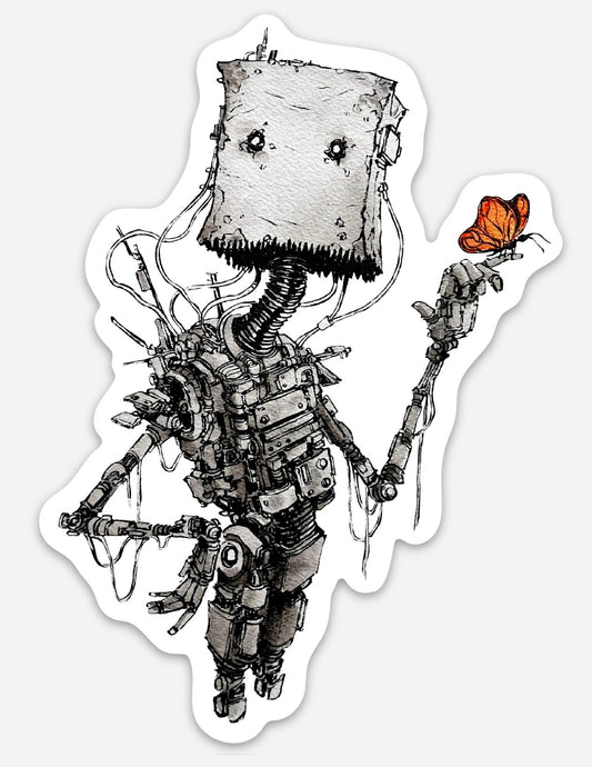Butterfly Bot Sticker