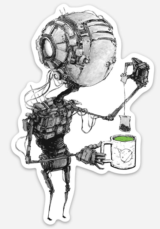 Tea Bot Sticker