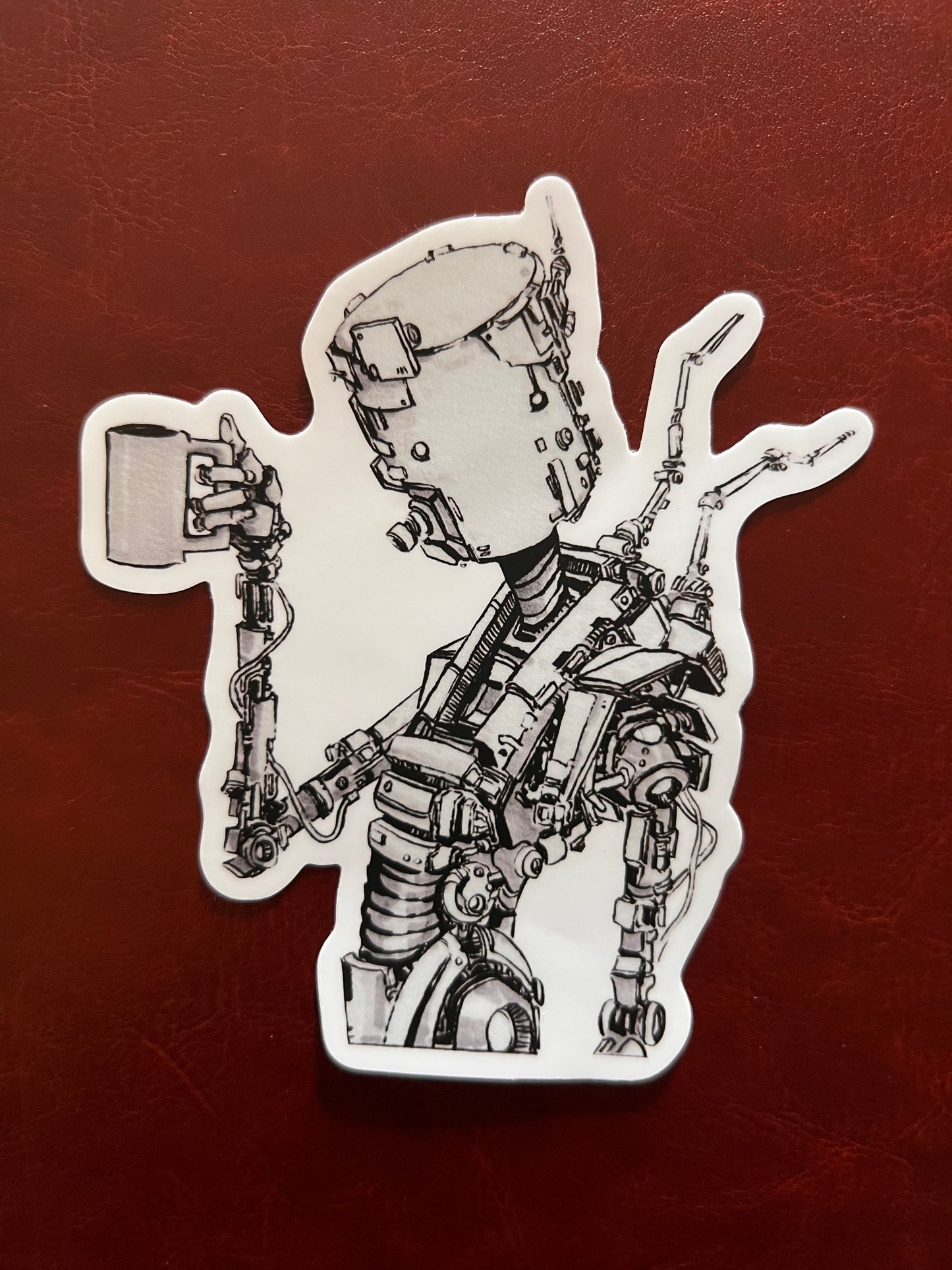 Coffee Bot Sticker