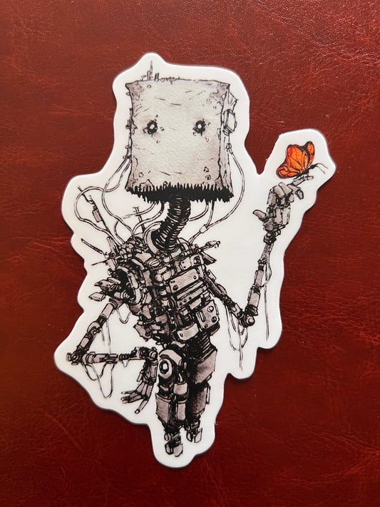 Butterfly Bot Sticker